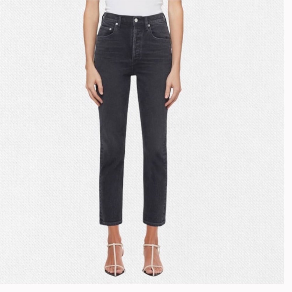 Agolde Black High-Waisted Jeans - Picture 8 of 8
